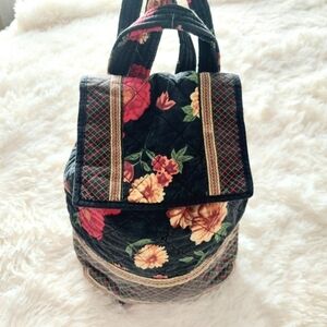 Quilted Floral Backpack